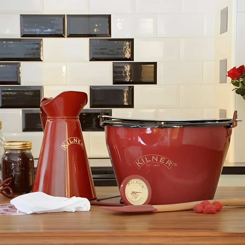 英国Rayware 复古工业风经典大容量2公升红色冷水壶/花瓶 - 水瓶/水壶 - 其他金属 红色