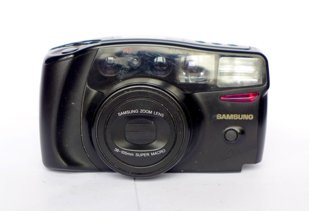 Samsung AF Zoom 1050 傻瓜底片相机 35mm 零件机 - 相机 - 塑料 黑色
