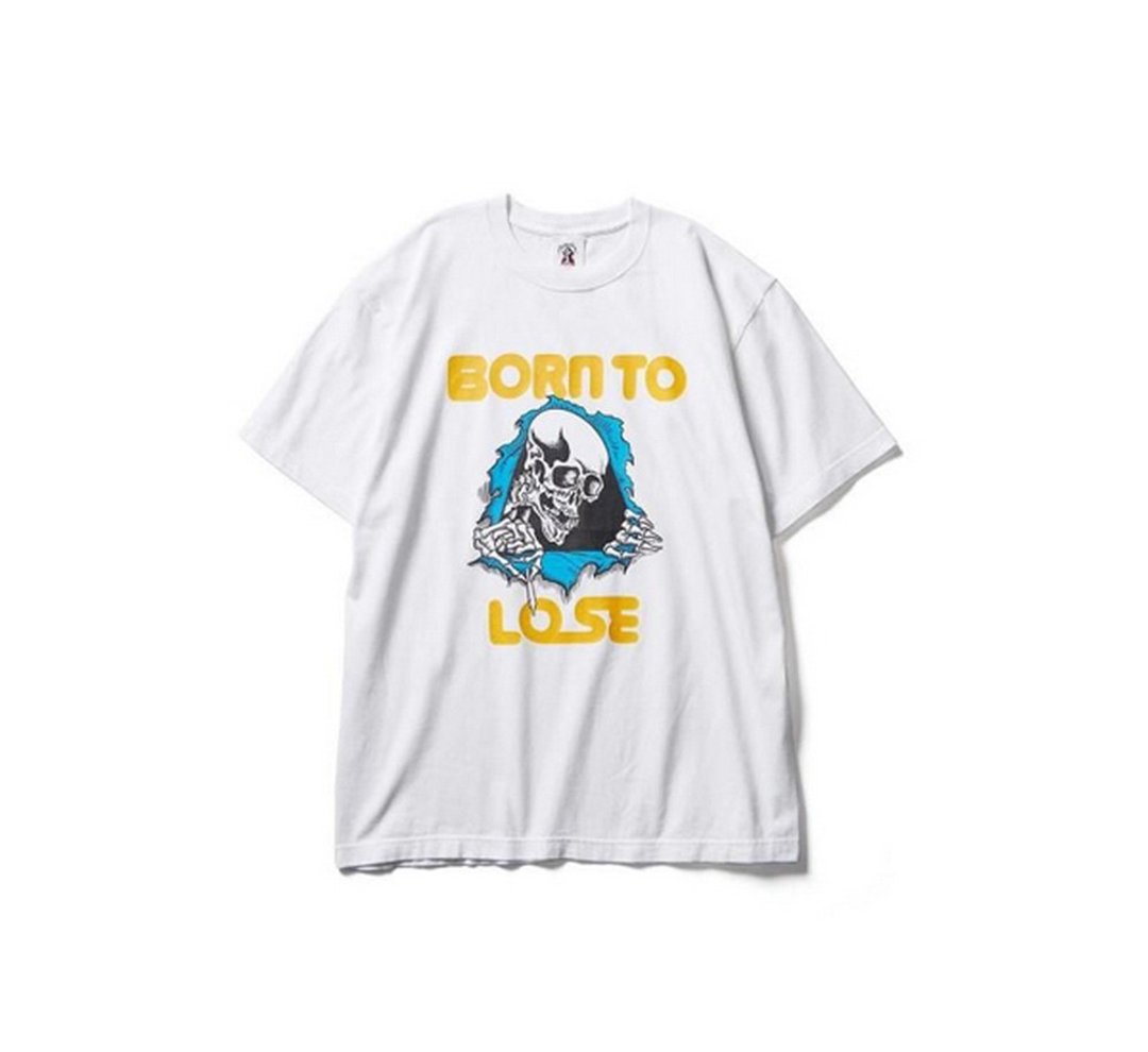 Softmachine Loser T-Shirt滑板骷髅短袖上衣(两色) - 男装上衣/T 恤 - 棉 黑色