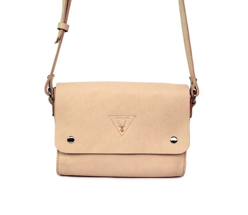 原创真皮小方包，牛皮复古女包 百搭小清新单肩斜挎包，免费刻字,个性礼物 - 侧背包/斜挎包 - 真皮 