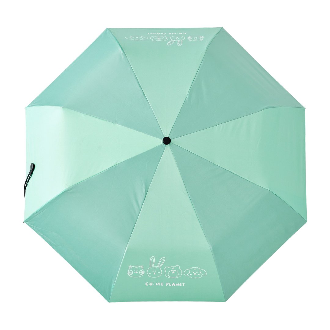 CO.ME Planet 经典人物抗UV自动伞 - 雨伞/雨衣 - 防水材质 绿色