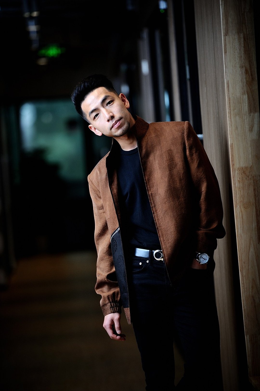 2019春季香云纱夹克外套 - 男装外套 - 其他材质 