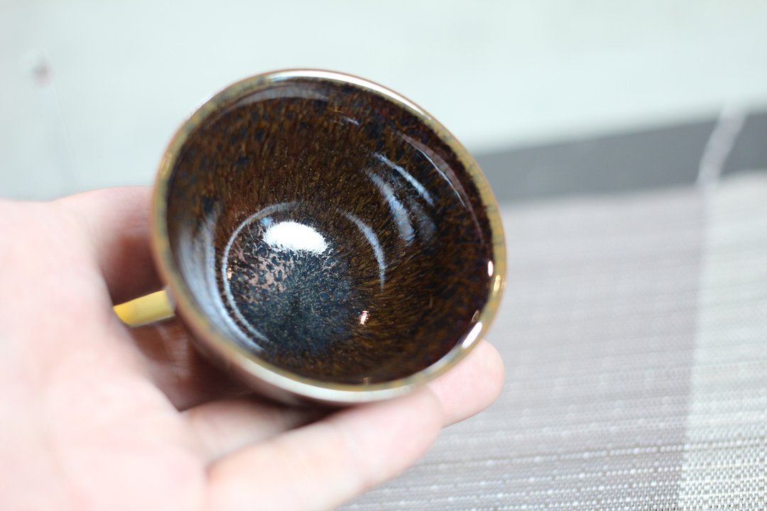 【沐春生活】50ml 天目釉 中式小茶杯 酒杯 莺歌叶敏祥作品 - 茶具/茶杯 - 瓷 
