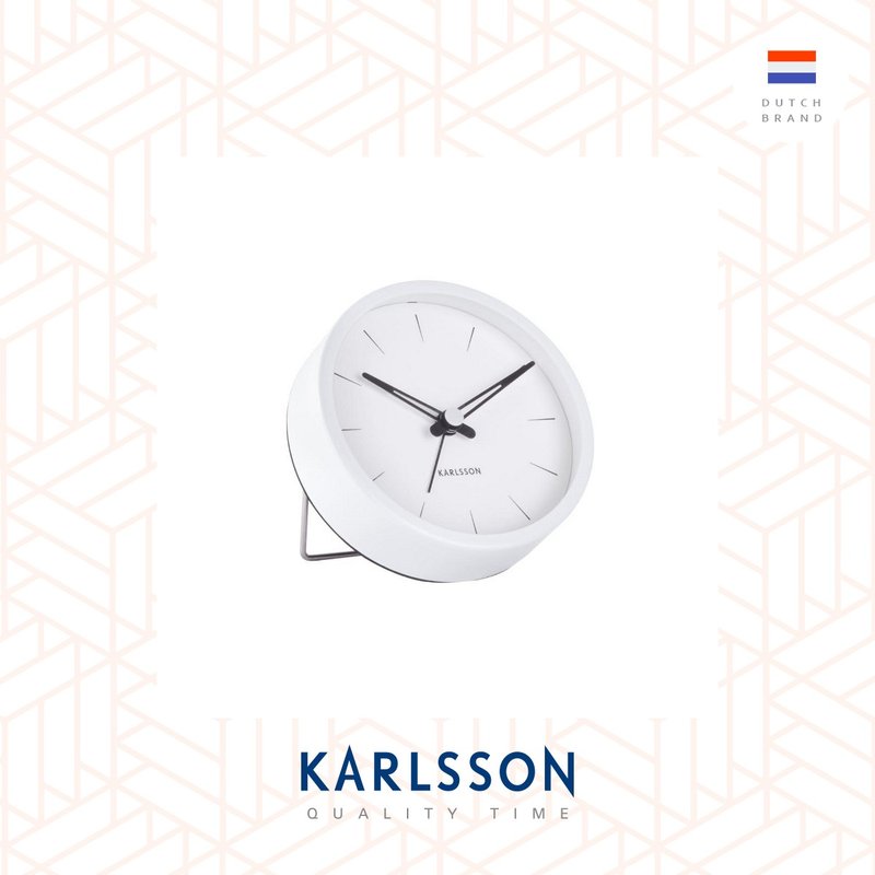 荷兰Karlsson, Alarm clock Lure white, Design Boxtel & Buijs - 时钟/闹钟 - 其他金属 白色