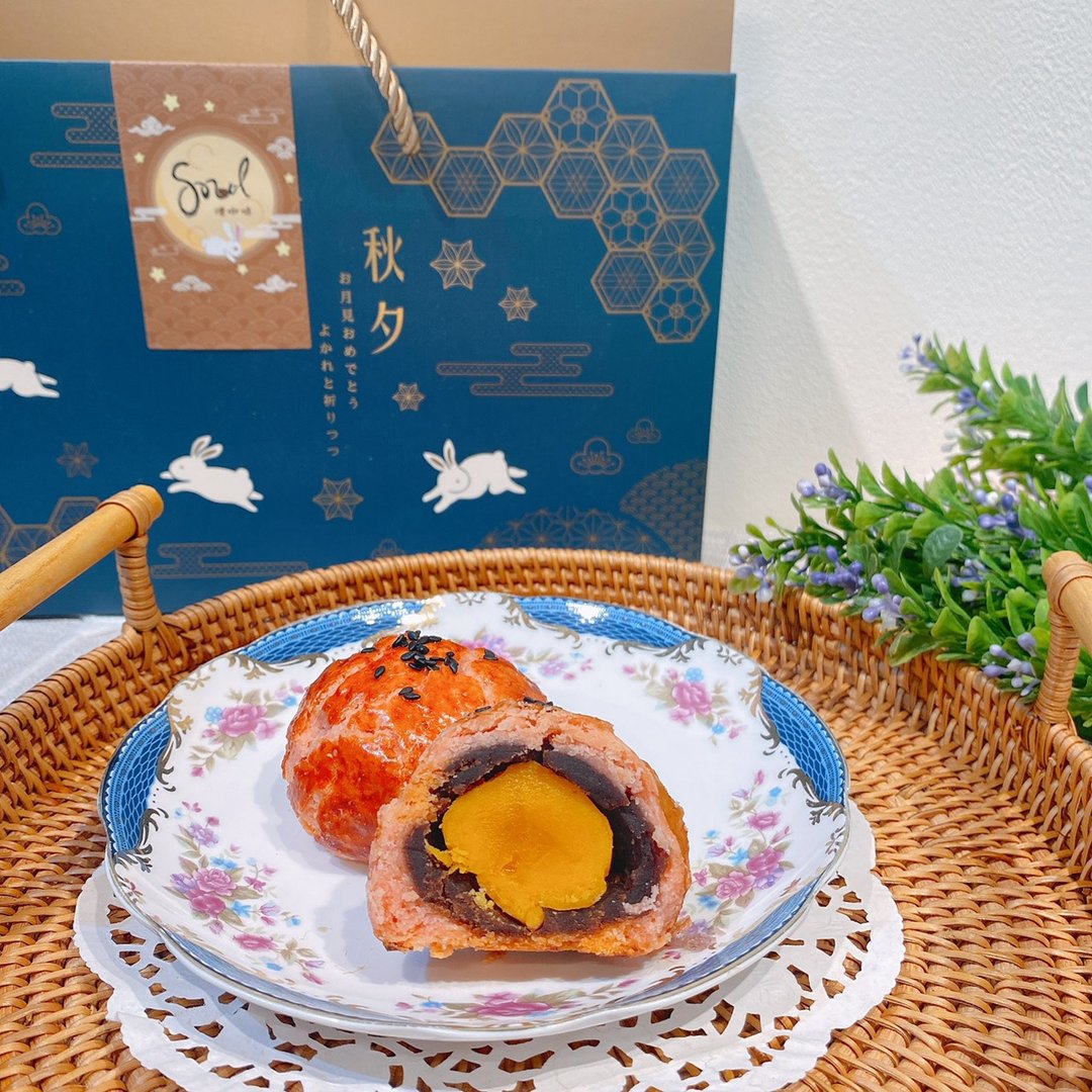 蛋黄酥 中秋月饼 港式月饼  红豆 月饼 伴手礼 烁甜点 - 蛋糕/甜点 - 其他材质 