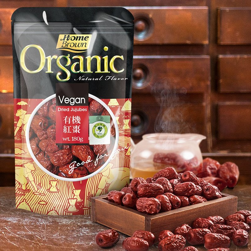 【红布朗】有机红枣 (180g/袋)冲泡 - 五谷杂粮/米 - 其他材质 