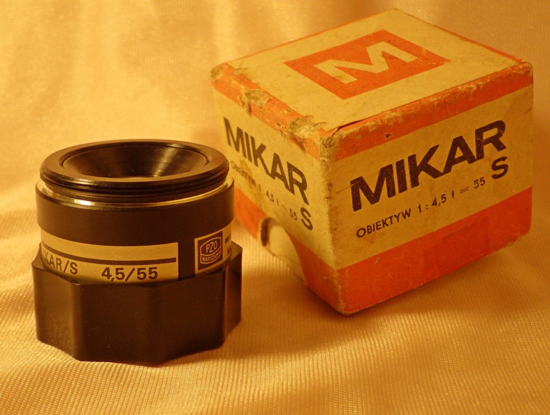 波兰制造 35 毫米胶片格式放大器 M42 安装镜头 F4.5 55 毫米 - 相机 - 玻璃 