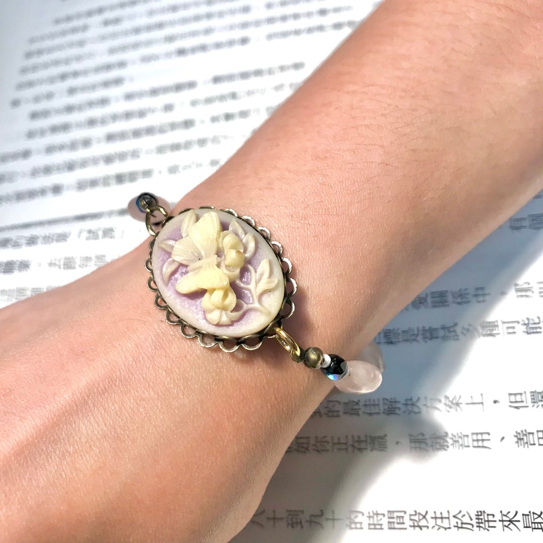 蜕变心型粉晶手链 wisher许愿者 - 手链/手环 - 水晶 紫色