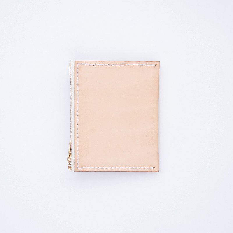 rinLIVING 生活 - DUET 双层 拉链 生皮革手工皮夹 - 皮夹/钱包 - 真皮 橘色