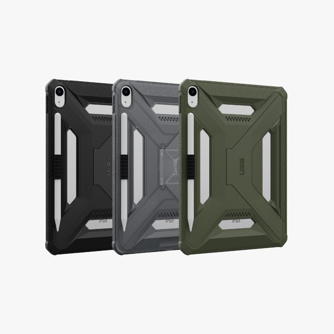 UAG iPad 11/10.9寸耐冲击支架极简保护壳 - 平板/电脑保护壳 - 橡胶 黑色