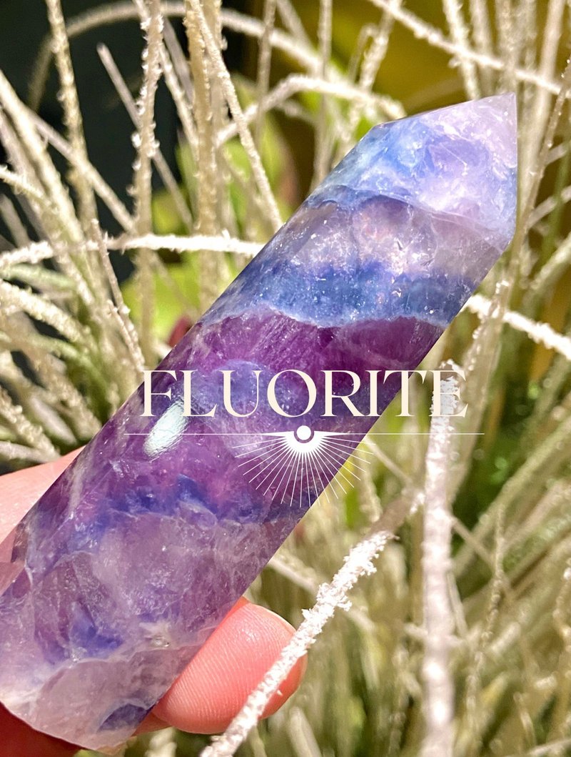 梦幻紫| 萤石柱 - 摆饰 - 水晶 紫色