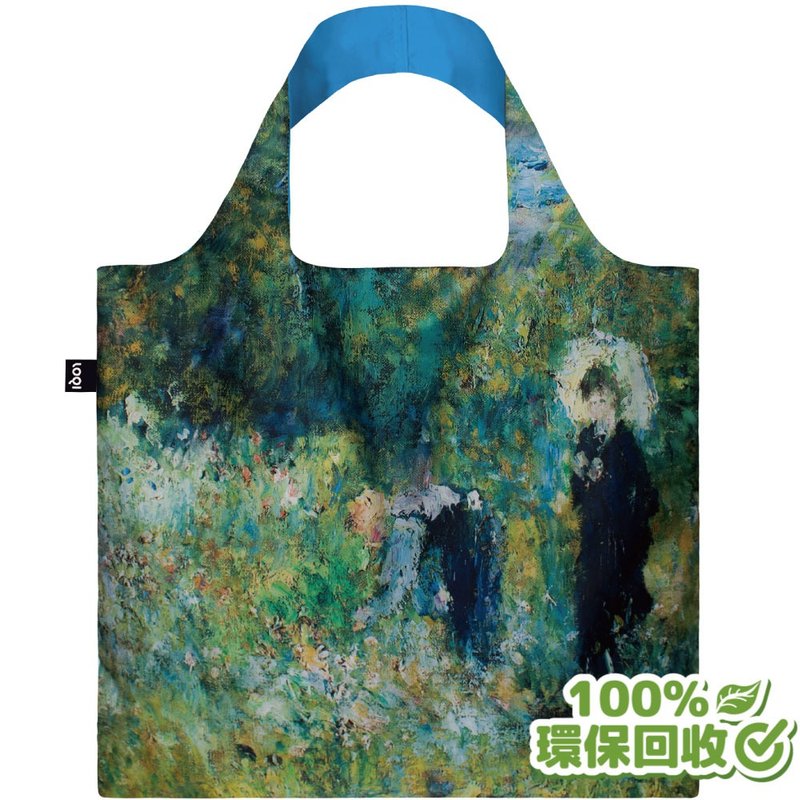 LOQI 环保材质购物袋-花园里带阳伞的女人(无扣带、无暗袋) - 手提包/手提袋 - 环保材料 绿色
