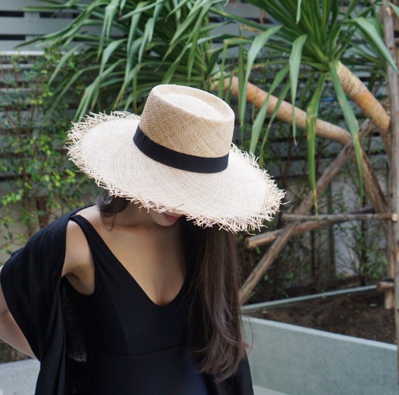 SUN HAT / Black - 帽子 - 其他材质 多色