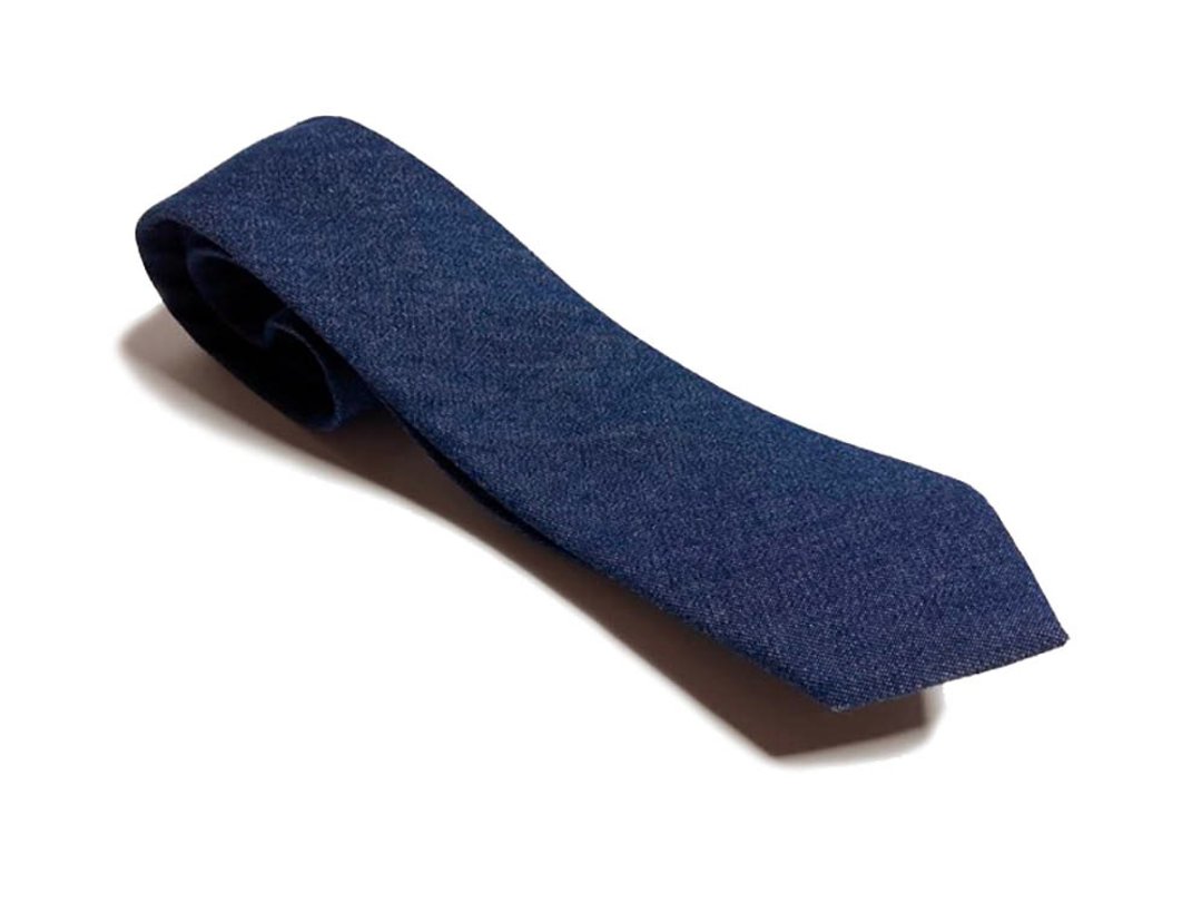 原色 丹宁 休闲领带 Neckties - 领带/领带夹 - 棉 蓝色