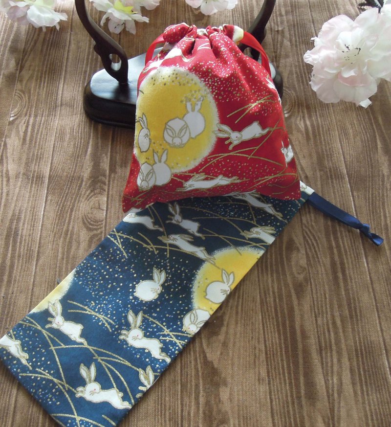 拢云阁－月兔收纳袋 - 发饰 - 棉．麻 