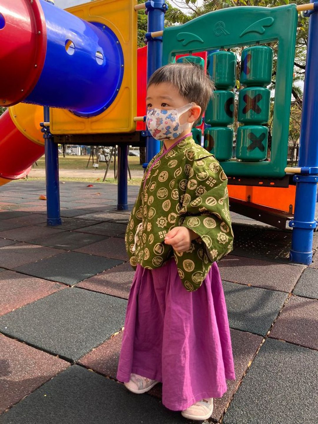 浅草振袖和服(女)-订制 婴幼儿 宝宝 儿童 日本 和服 礼服 衬衫 - 童装礼服/连衣裙 - 棉 蓝色