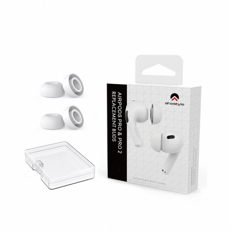 AHAStyle AirPods Pro 3代 入耳式替换耳塞套 - 数码小物 - 硅胶 白色