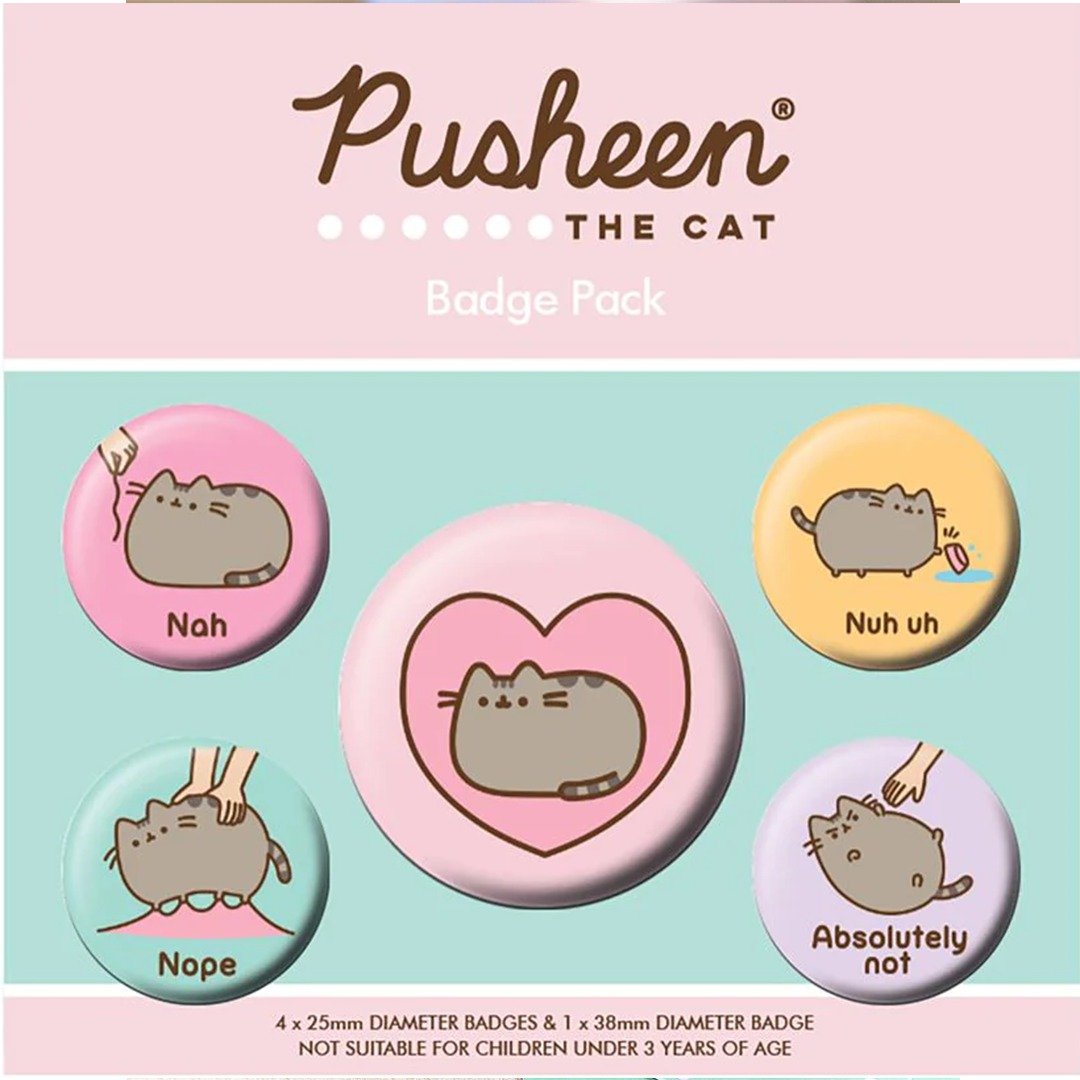 【胖吉猫】傲娇胖吉猫徽章组/PUSHEEN - 徽章/别针 - 其他金属 多色