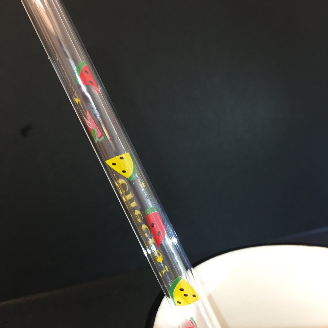 西瓜双层玻璃吸管(附西瓜节特调兑换券) - 环保吸管 - 玻璃 多色