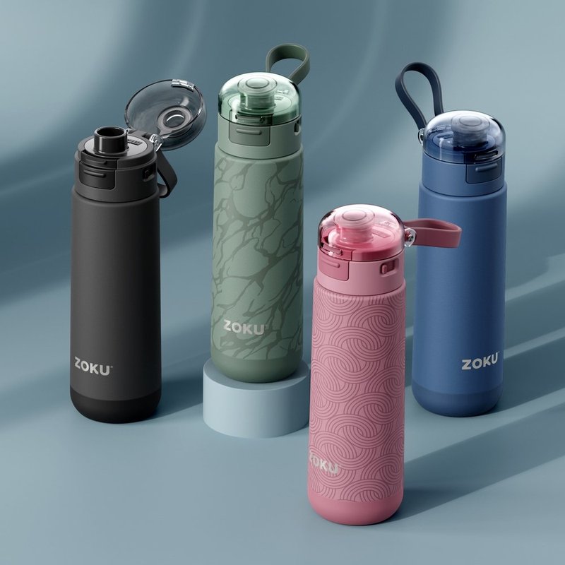 ZOKU弹盖式真空不锈钢运动保温瓶(500ml) - 保温瓶/保温杯 - 其他材质 