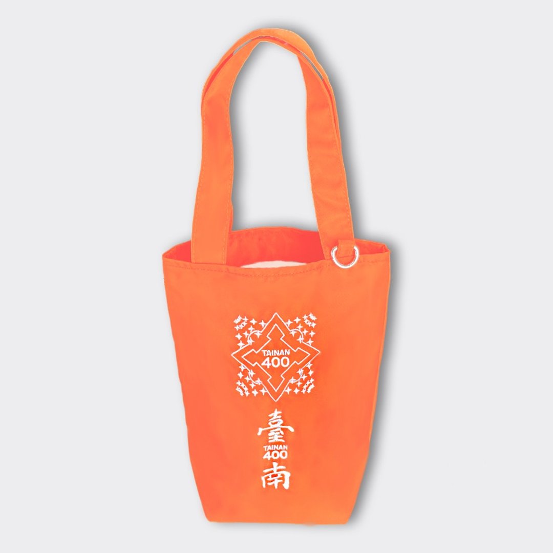台南400 防泼水万用提袋-凤凰花橘 - 手提包/手提袋 - 防水材质 橘色