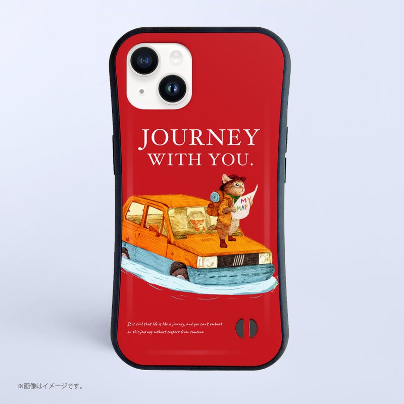 与你同行 / 防撞握把 iPhone 手机壳 - 手机壳/手机套 - 塑料 白色