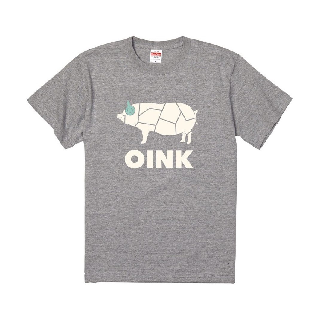 OINK T恤 - 雷根糖灰 - 女装 T 恤 - 棉 