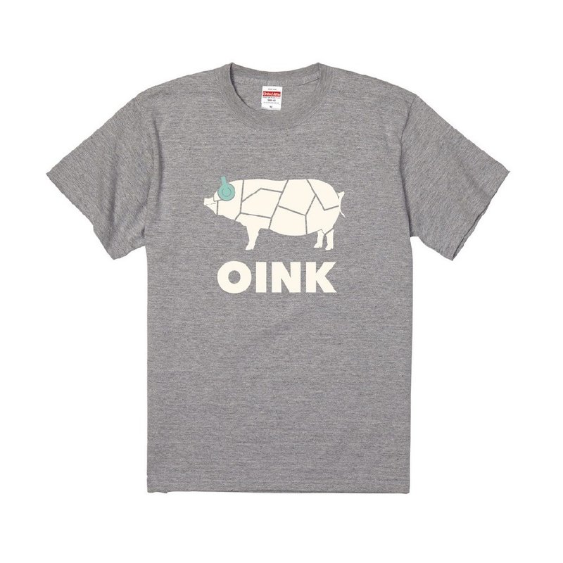 OINK T恤 - 雷根糖灰 - 女装 T 恤 - 棉．麻 