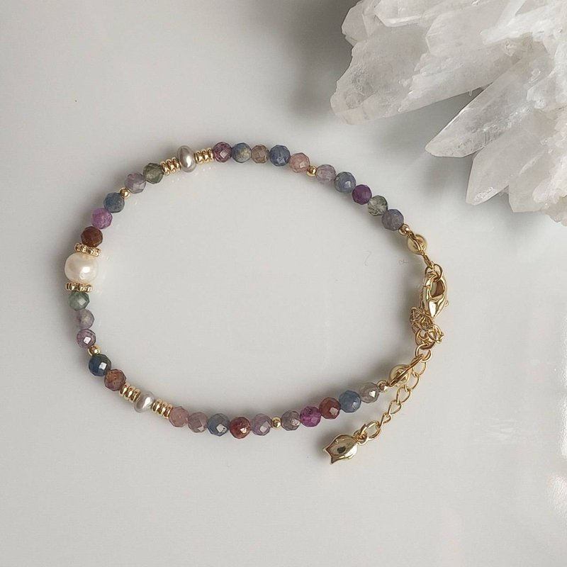 C.Lady晶女子。脉轮水晶系列－多彩宝石水晶手链 - 手链/手环 - 水晶 多色
