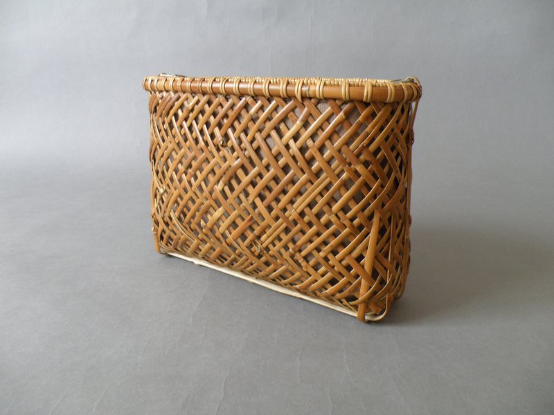 烟熏透编织网代斜背包 - 侧背包/斜挎包 - 其他材质 咖啡色