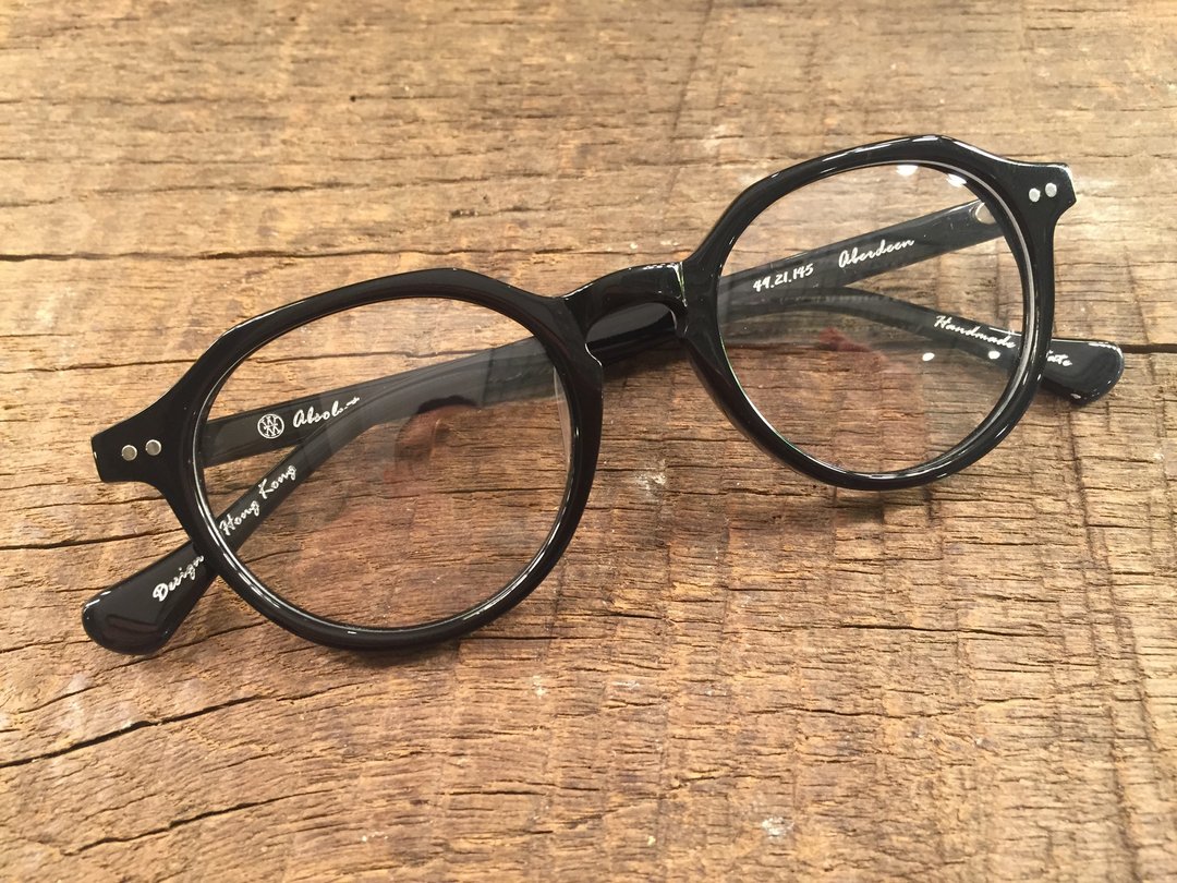 Absolute Vintage - Aberdeen 鸭巴甸街 复古眼镜 - Black 黑色 - 眼镜/眼镜框 - 塑料 