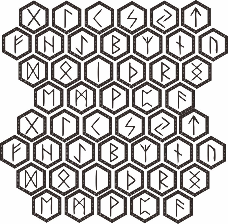 卢恩符文雷雕线稿含盒子的线稿 - 其他数码商品 - 其他材质 