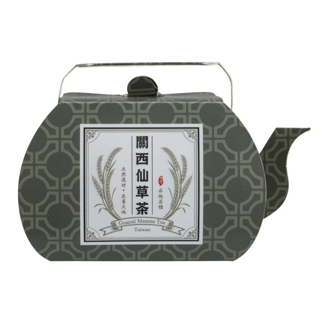 六福庄x六福村  茶壶造型仙草茶礼盒 官方直营 礼盒系列 - 茶 - 纸 绿色