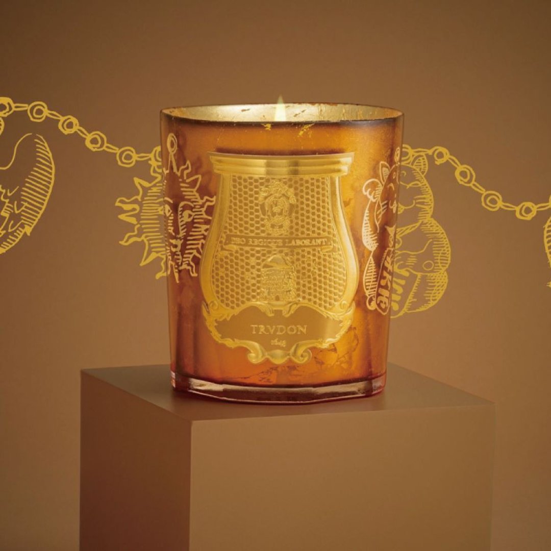 2022 Trudon 圣诞节庆限量款 琥珀木香 SPELLA 香氛蜡烛 - 蜡烛/烛台 - 玻璃 金色