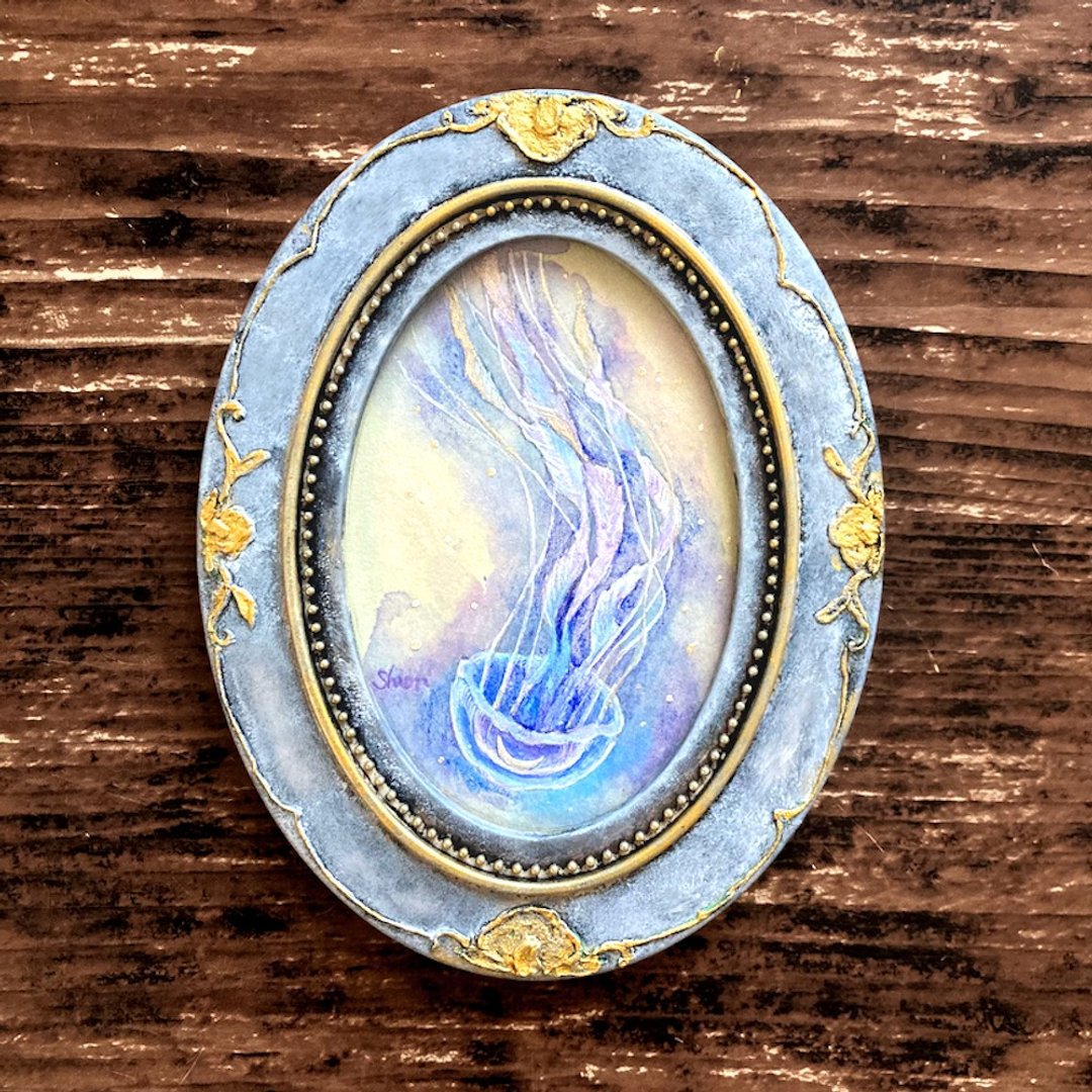 原图星空水母紫/星空星空人体画古风仿古室内装饰 - 海报/装饰画/版画 - 纸 紫色