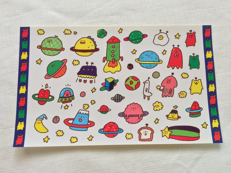 贴纸/自己剪的宇宙 - 贴纸 - 纸 