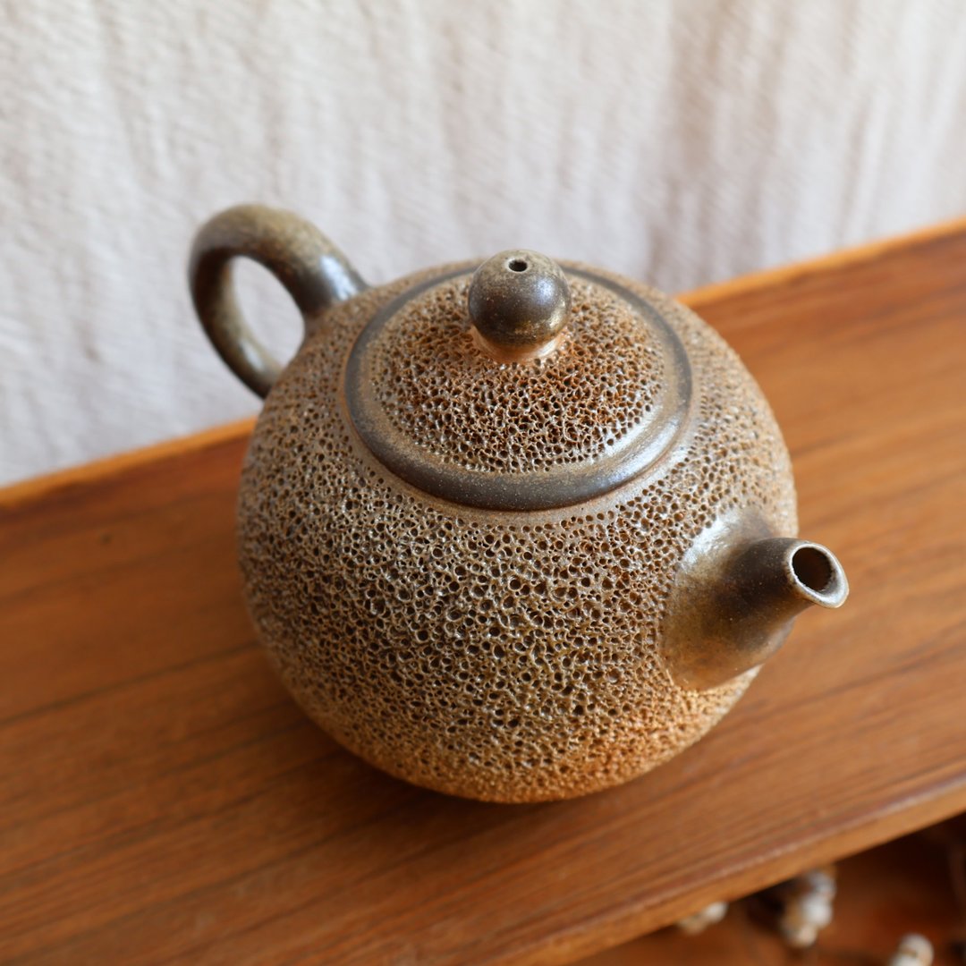 冰烟壶 柴烧陶手工茶壶 - 茶具/茶杯 - 陶 咖啡色