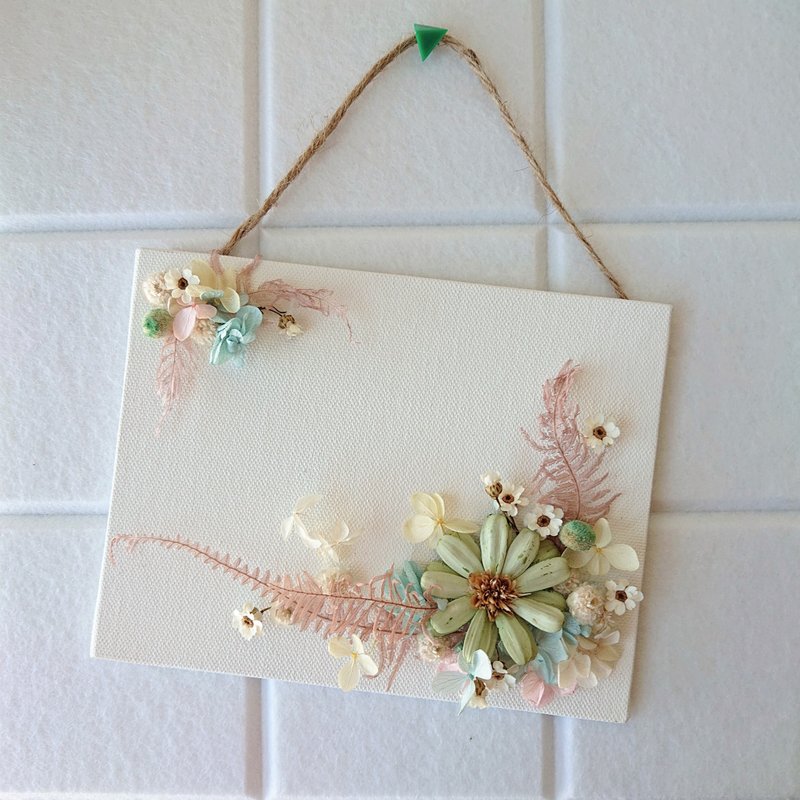 画布花 / 春色花园 / 附画架 / 定制品 /永生花 / 干燥花 - 干燥花/捧花 - 植物．花 多色