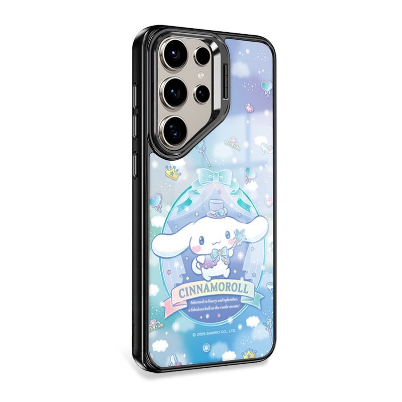 S26/S25/S24/S23军规防摔合金框隐形立架手机壳-晚宴大耳狗-黑 - 手机壳/手机套 - 其他材质 多色