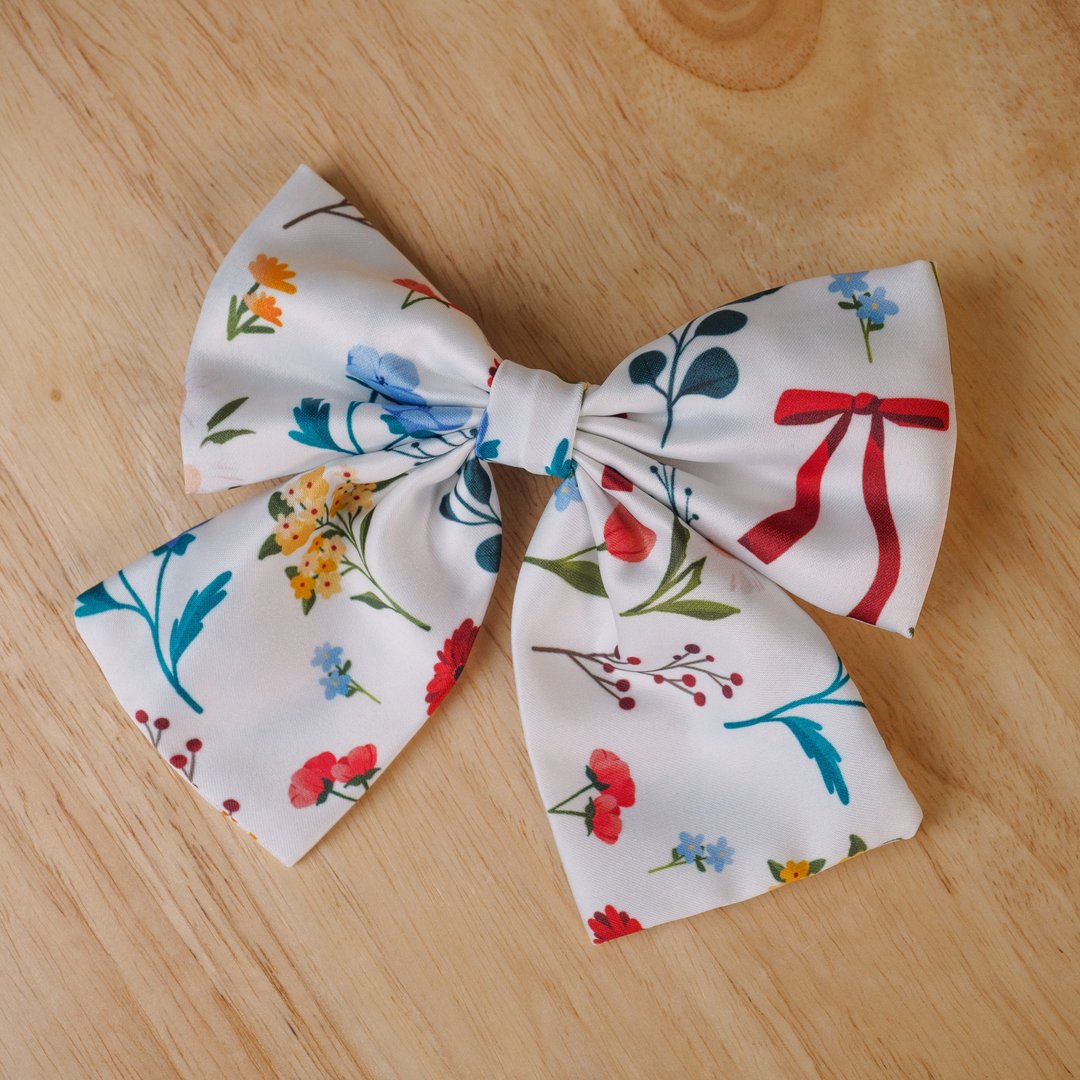 Bow - Morning Bouquet - 发饰 - 聚酯纤维 白色