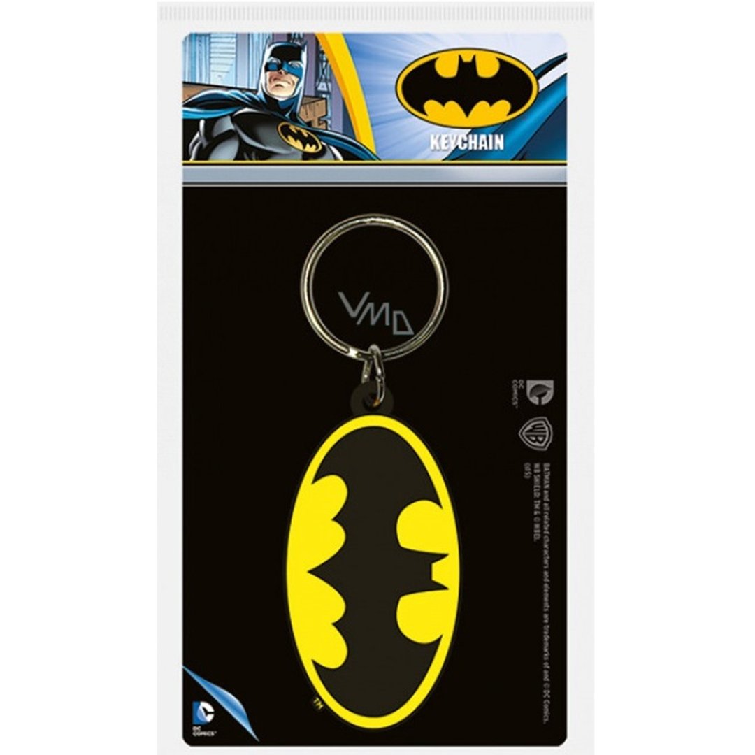 【DC】蝙蝠侠Logo钥匙圈/Batman - 钥匙链/钥匙包 - 橡胶 黄色