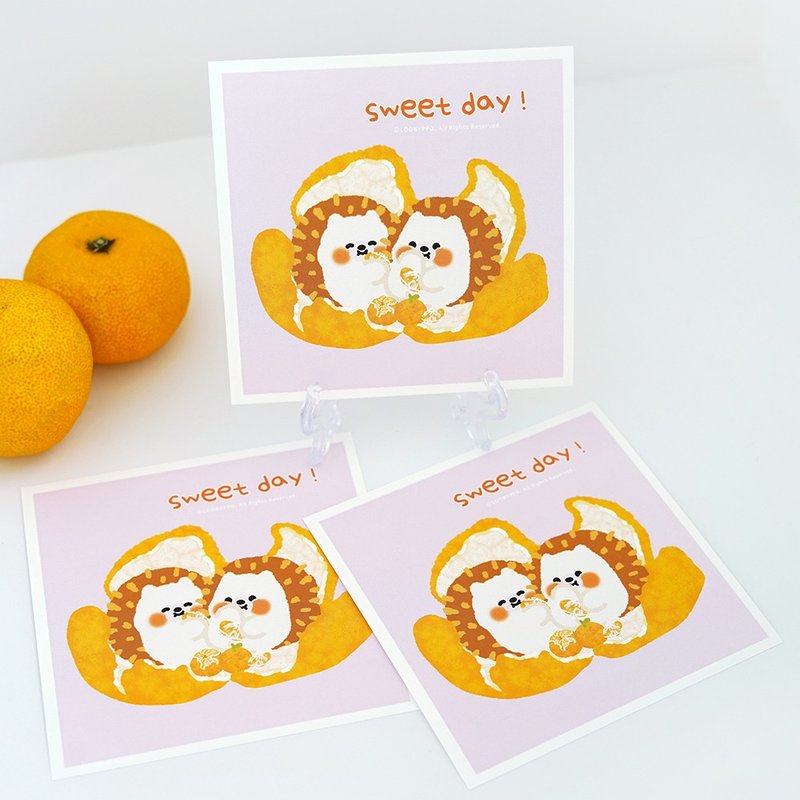 Sweet day 方形明信片 - 卡片/明信片 - 纸 