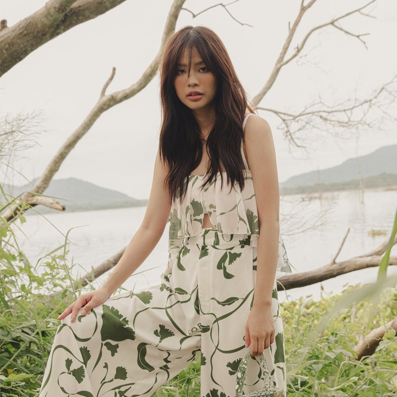 'Scene' - Beach to go pants in Sunrise Garden (CRBW145) - 女装泳衣/比基尼 - 其他材质 