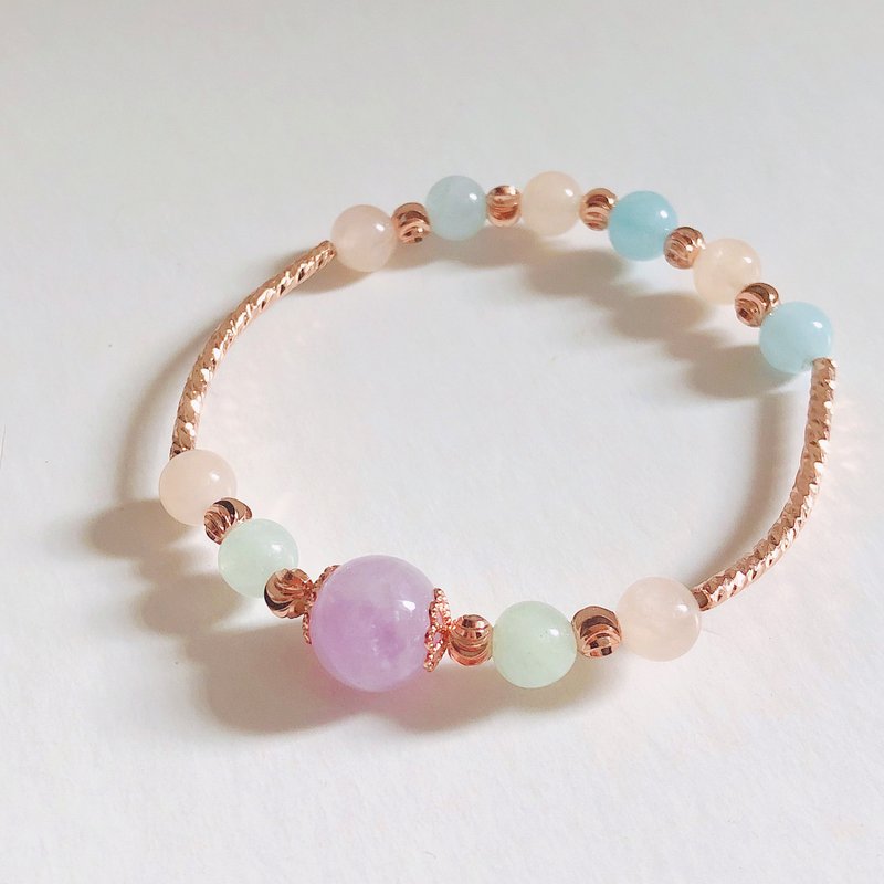 摩根石 紫水晶 爱情运 水晶 手鈪 手链 手链 手环 定制化 - 手链/手环 - 水晶 粉红色