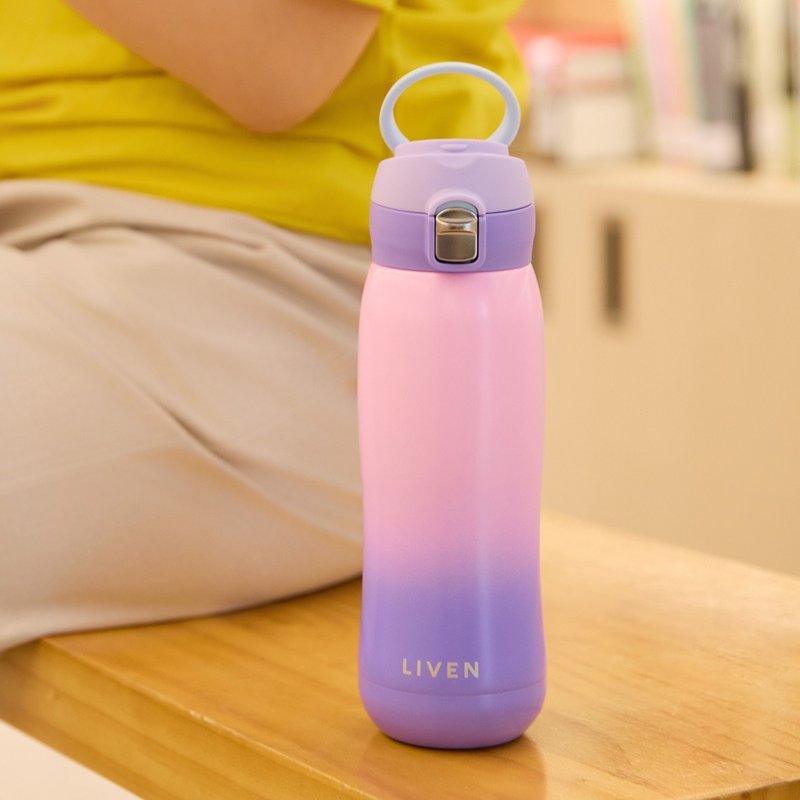 干唐轩活瓷 |  跃动保温杯 / 双层不锈钢 / 渐变款 / 便携拉环盖 - 保温瓶/保温杯 - 瓷 多色