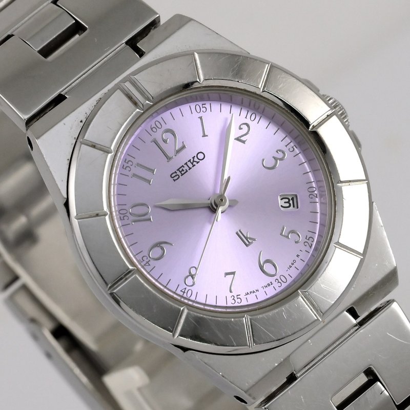 SEIKO LUKIA SSVK017 女表 石英机芯 紫色 附表盒・说明书 7N82-0620 表围 15.5cm 手表 古董表 - 女表 - 不锈钢 