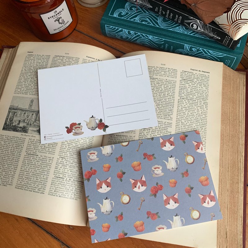 春日午茶连续图样多用途明信片-Seize the day系列_现货 - 卡片/明信片 - 纸 