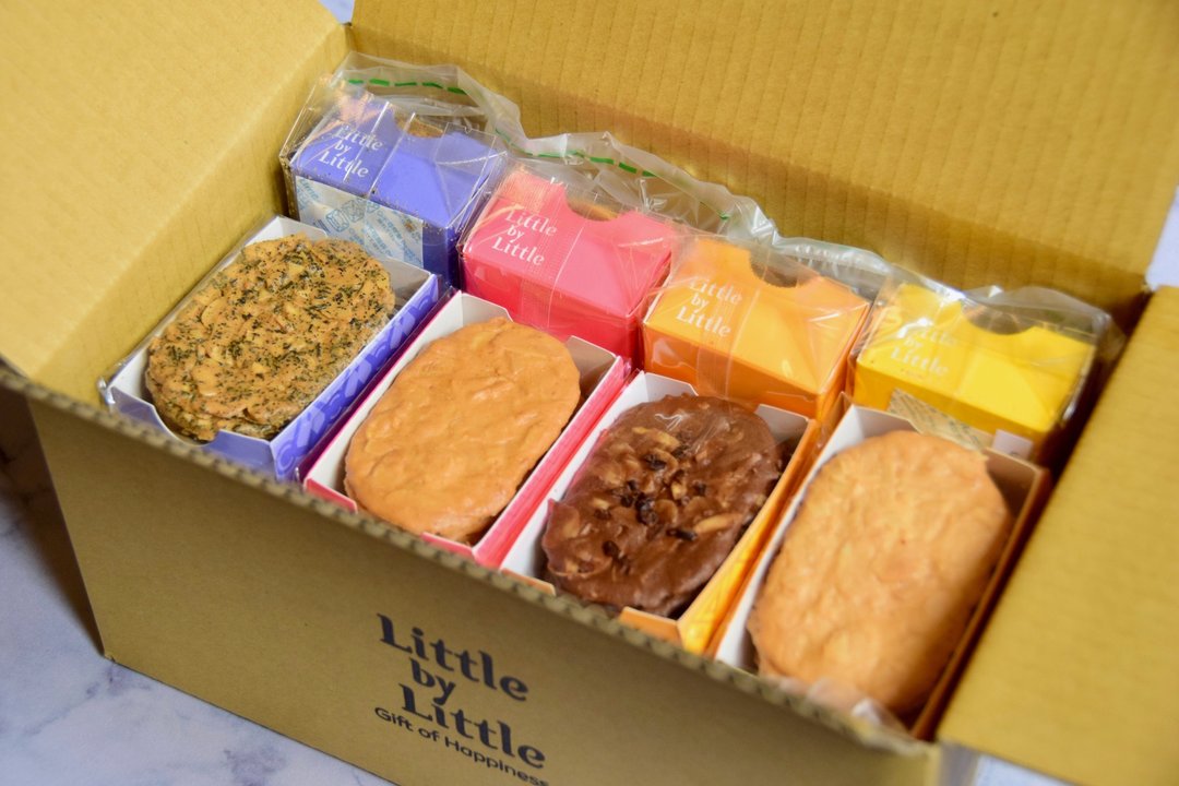 【包邮组】法式手工杏仁瓦片PARTY箱24包入 (每包7~8片) - 手工饼干 - 新鲜食材 咖啡色