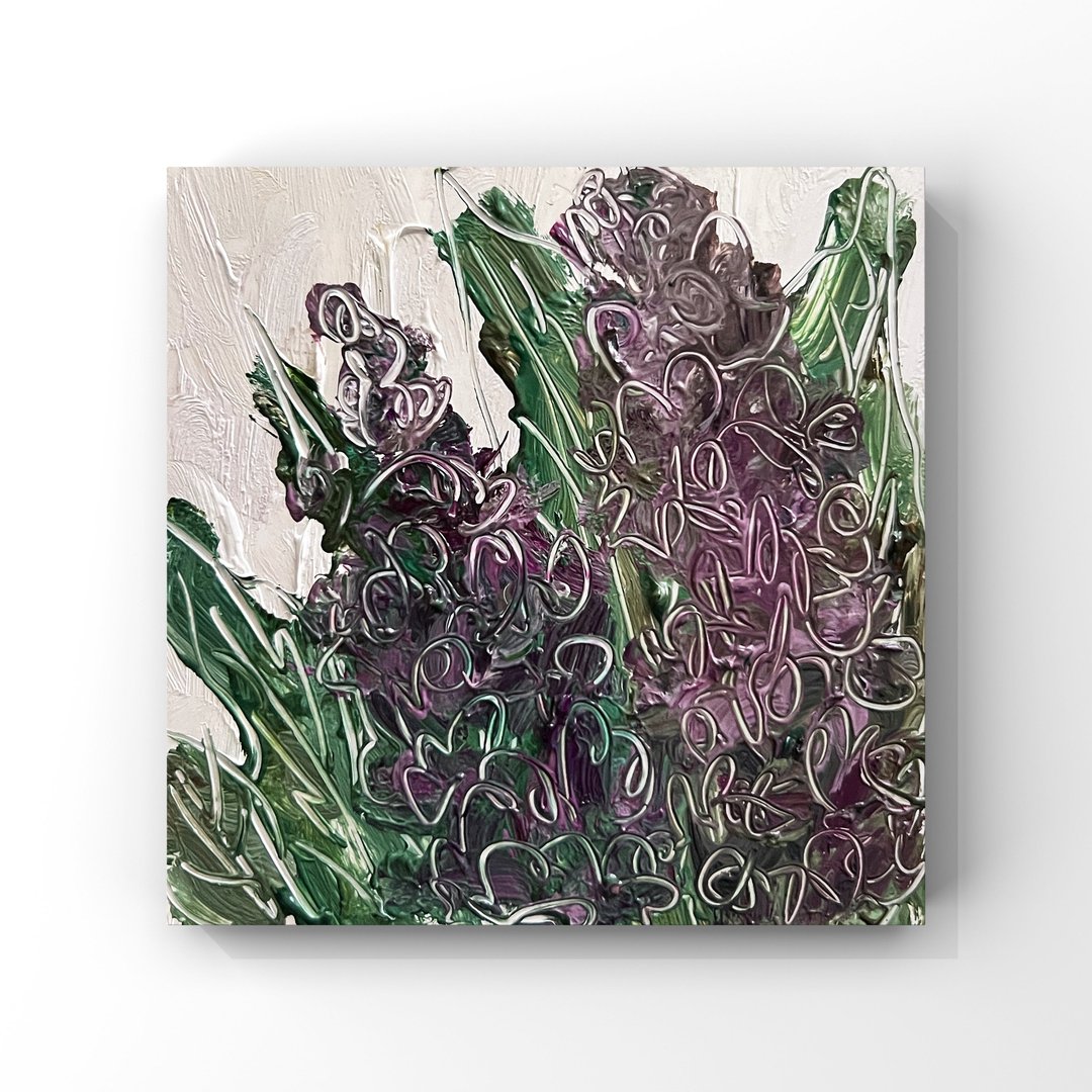 丁香花艺术丁香原创油画小花卉艺术品印象派 - 海报/装饰画/版画 - 其他材质 多色