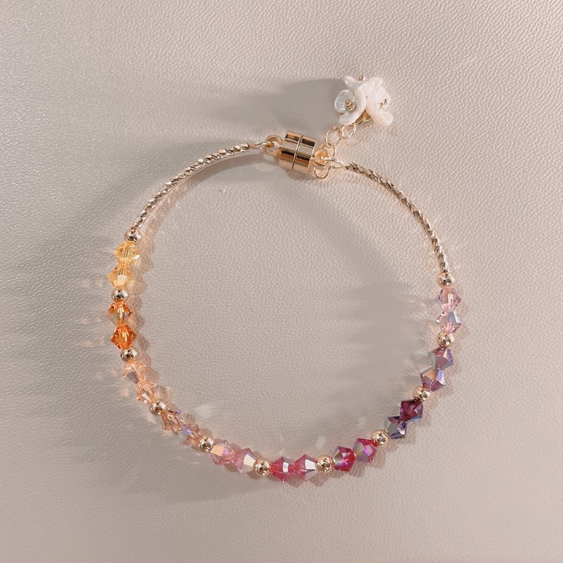 SWAROVSKI 渐变春之恋手链 - 手链/手环 - 水晶 绿色